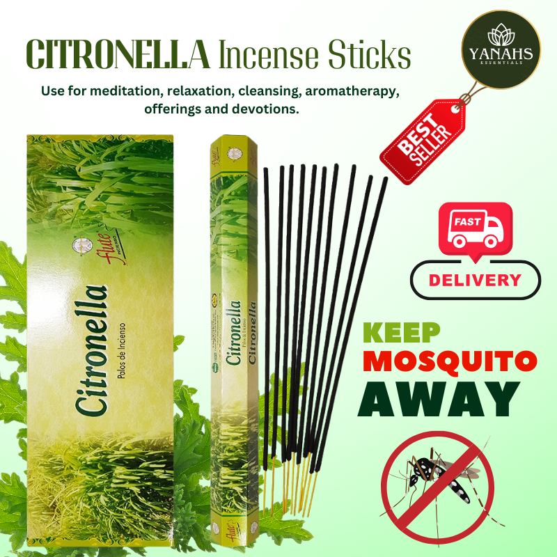 FLUTE Citronella Incense Sticks – Premium Mosquito Repellent & Fragrance
