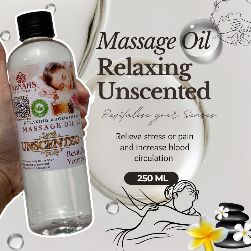 250ml Unscented Massage Oil – Relaxing & Revitalizing Care