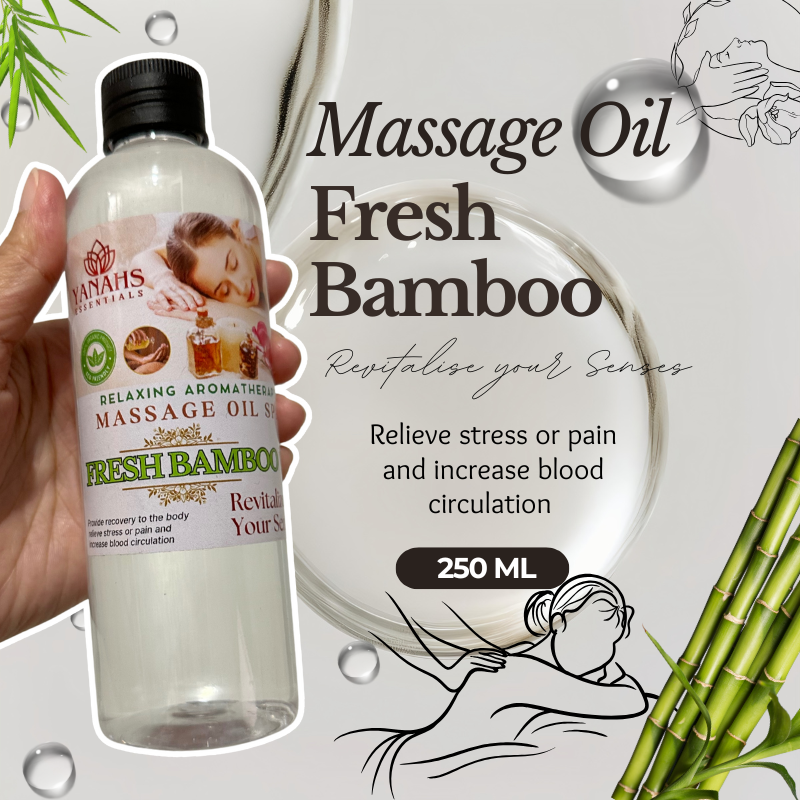 250ml Fresh Bamboo Massage Oil – Relaxing & Revitalizing Care