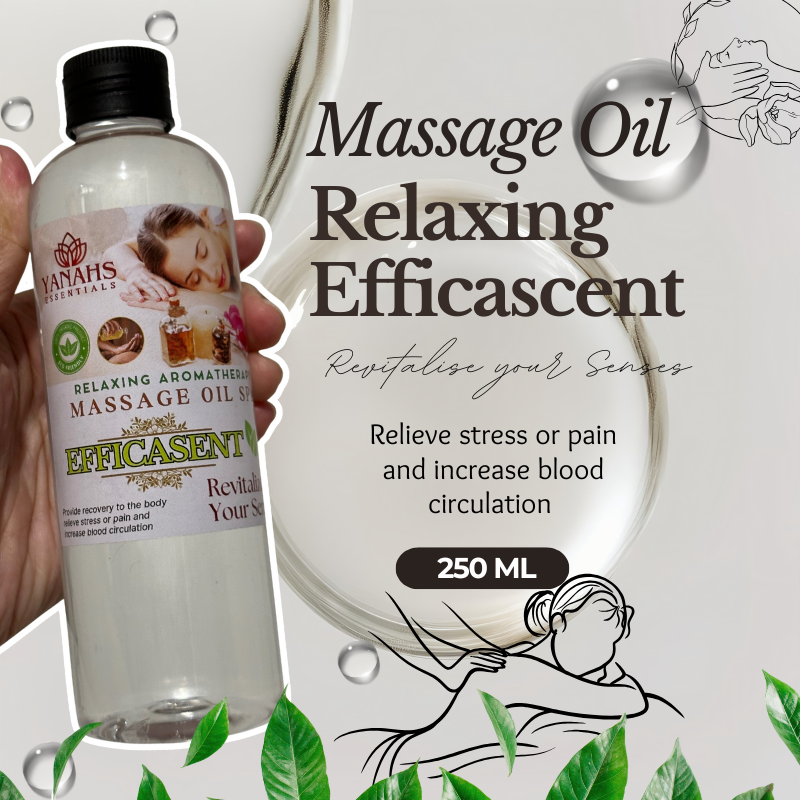 250ml Efficascent Massage Oil – Relaxing & Revitalizing Care