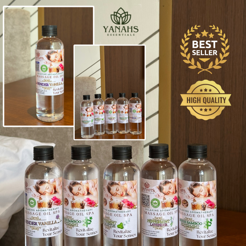 250ml Peppermint Eucalyptus Massage Oil – Relaxing & Revitalizing Care