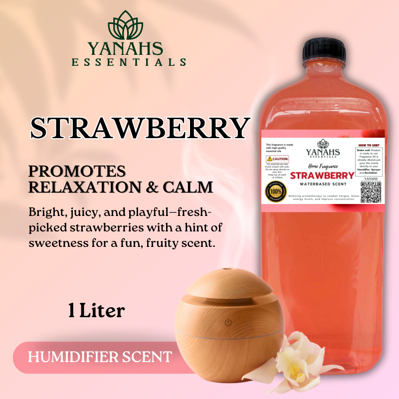 Strawberry Humidifier Scent Waterbased 1L - Fruit Scent