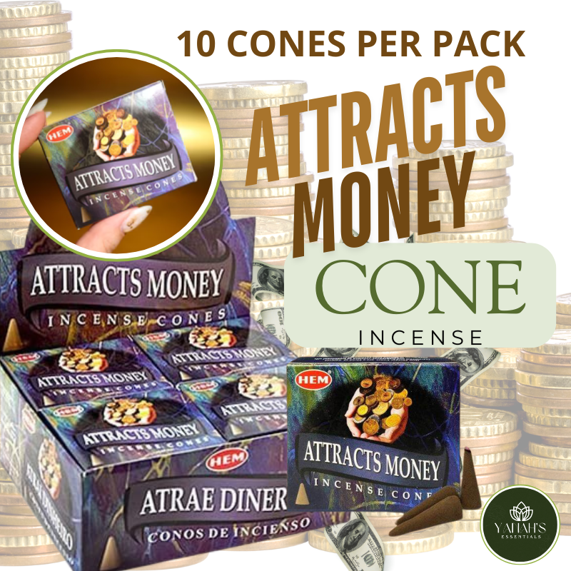 HEM Attracts Money Cones – Enhance Rituals for Wealth & Financial Blessings