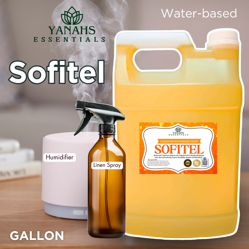 Sofitel Water-Based Aroma Scent – 1 Gallon | Perfect for Humidifiers, Air Revitalizers, Fresheners & Linen Sprays