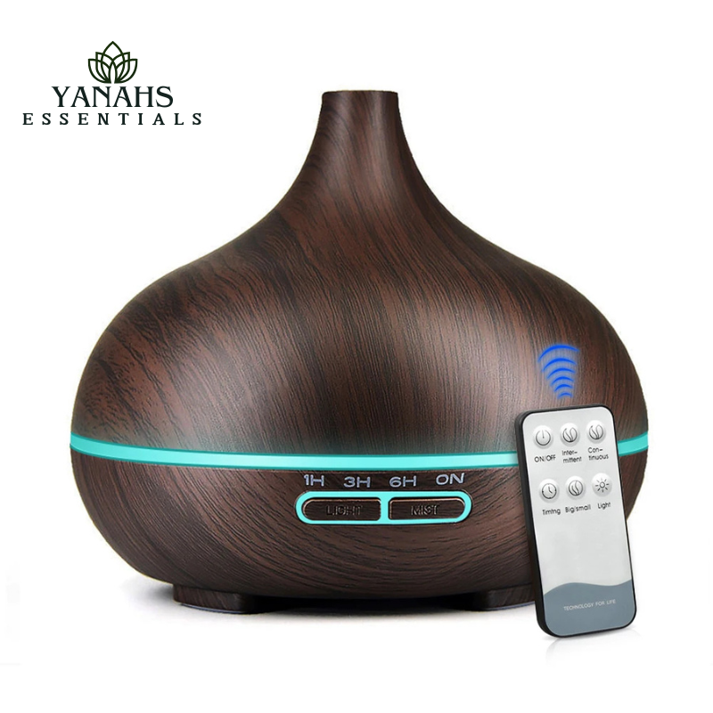 550ml Wood Grain Ultrasonic Aromatherapy Humidifier