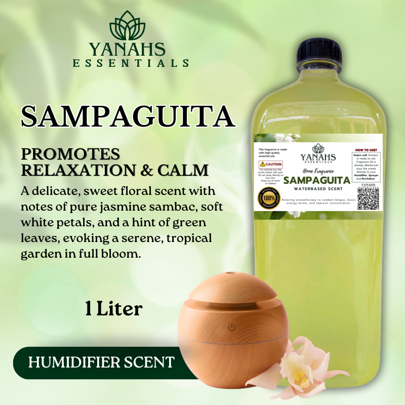 Scented Antibacterial Humidifier Refill – 1 Liter – Freshens Air & Reduces Germs