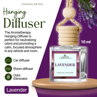Aromatheraphy Hanging Diffuser – 10ml Scented Oil Bottle for Car, Wardrobe & Small Spaces