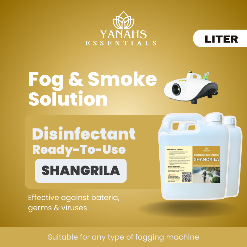 Shangrila Scent Fogging Disinfectant Solution | 1 Liter -Suitable for Fogging Machine & Ready to Use