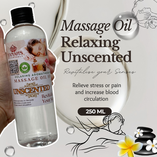 250ml Unscented Massage Oil – Relaxing & Revitalizing Care
