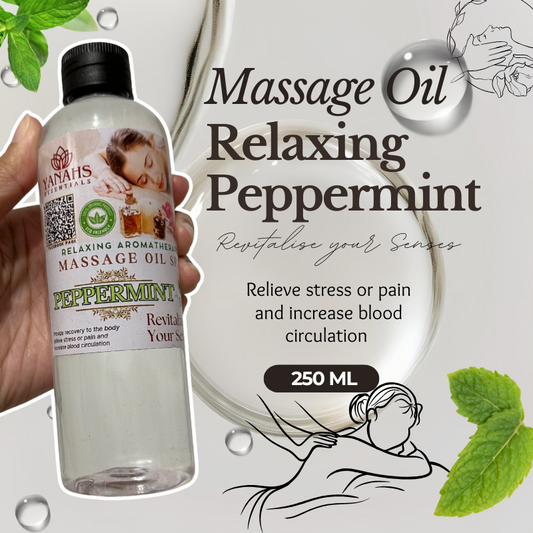 250ml Peppermint Massage Oil – Relaxing & Revitalizing Care