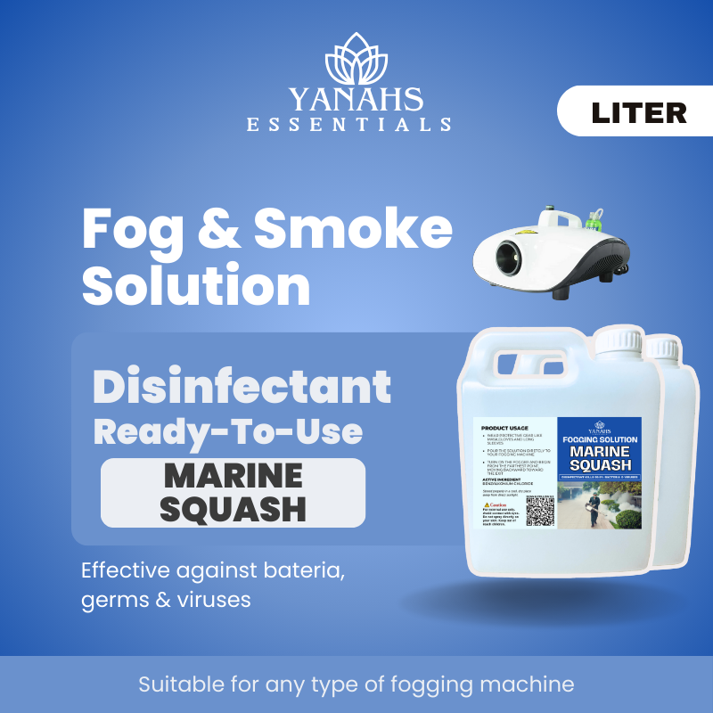 Marine Squash Scent Fogging Disinfectant Solution | 1 Liter -Suitable for Fogging Machine & Ready to Use