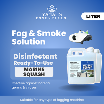 Marine Squash Scent Fogging Disinfectant Solution | 1 Liter -Suitable for Fogging Machine & Ready to Use