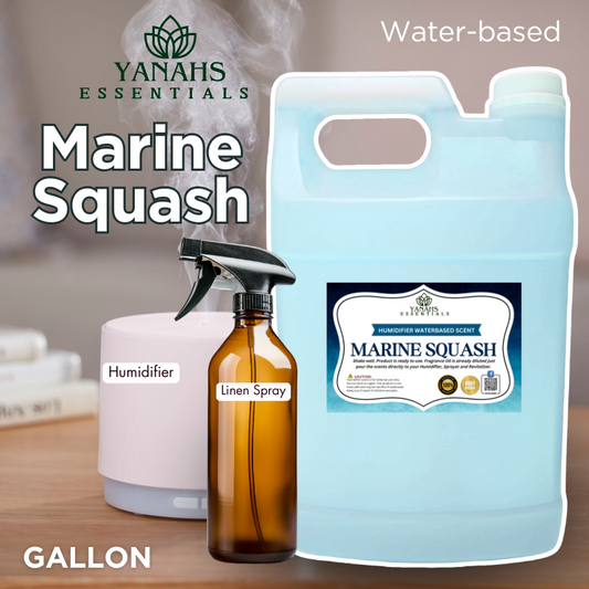 Marine Squash Water-Based Aroma Scent – 1 Gallon | Perfect for Humidifiers, Air Revitalizers, Fresheners & Linen Sprays