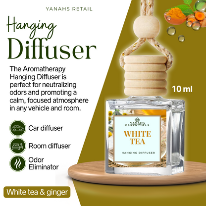 Aromatheraphy Hanging Diffuser – 10ml Scented Oil Bottle for Car, Wardrobe & Small Spaces