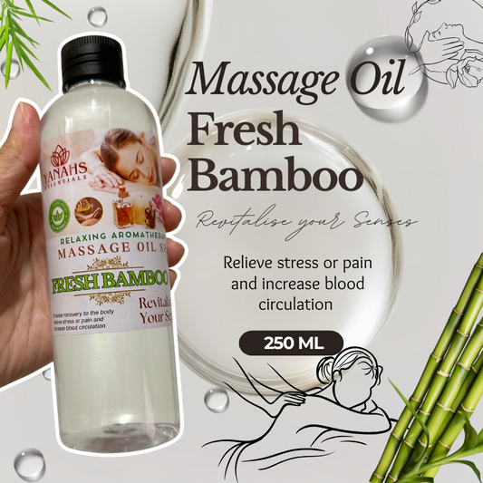 250ml Fresh Bamboo Massage Oil – Relaxing & Revitalizing Care