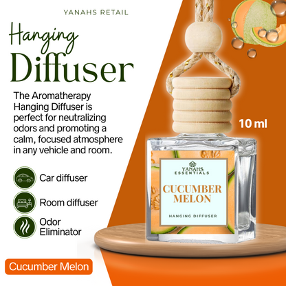Aromatheraphy Hanging Diffuser – 10ml Scented Oil Bottle for Car, Wardrobe & Small Spaces