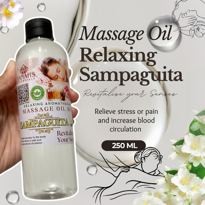 250ml Sampaguita Massage Oil – Relaxing & Revitalizing Care