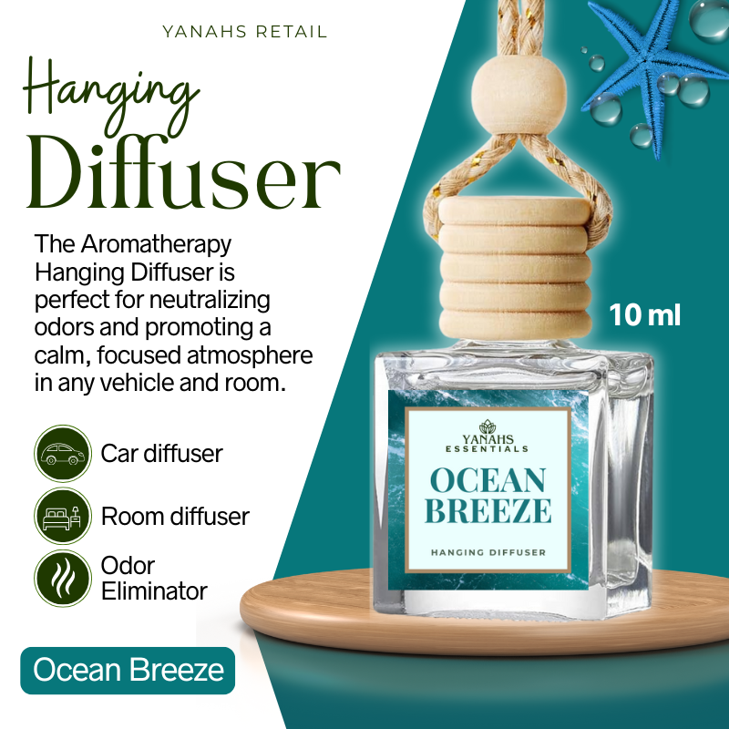 Aromatheraphy Hanging Diffuser – 10ml Scented Oil Bottle for Car, Wardrobe & Small Spaces