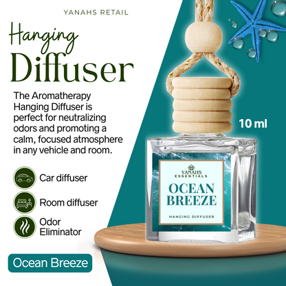 Aromatheraphy Hanging Diffuser – 10ml Scented Oil Bottle for Car, Wardrobe & Small Spaces