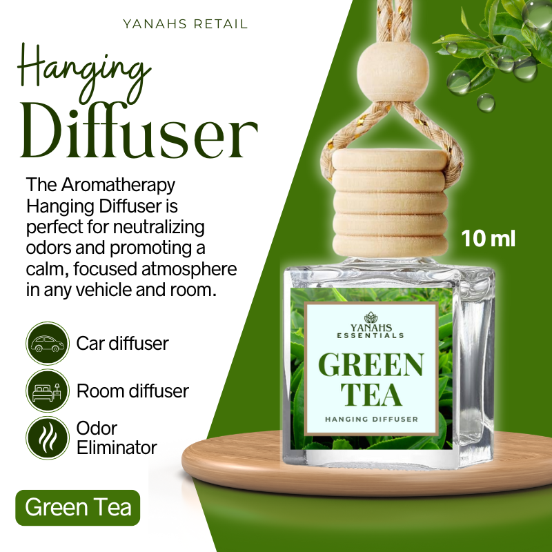 Aromatheraphy Hanging Diffuser – 10ml Scented Oil Bottle for Car, Wardrobe & Small Spaces