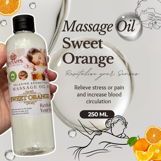 250ml Sweet Orange Massage Oil – Relaxing & Revitalizing Care