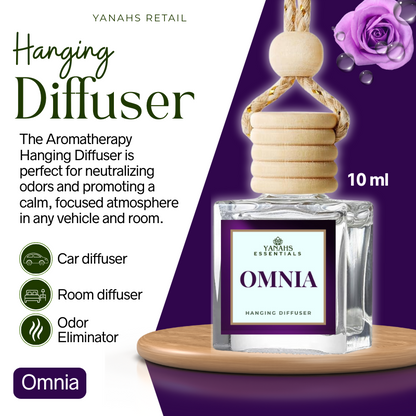 Aromatheraphy Hanging Diffuser – 10ml Scented Oil Bottle for Car, Wardrobe & Small Spaces