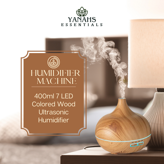 550ml Wood Grain Ultrasonic Aromatherapy Humidifier