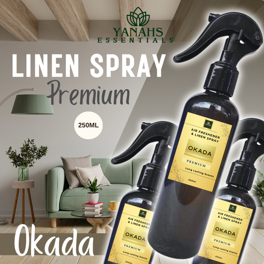 Okada Premium Air Freshener 250ml – Long-Lasting Fragrance for Home, Car & Office