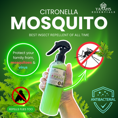Citronella Air Freshener Spray 250ml – Water-Based Mosquito Repellent & Disinfectant Solution – Best Seller All-in-One