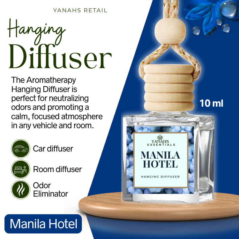 Aromatheraphy Hanging Diffuser – 10ml Scented Oil Bottle for Car, Wardrobe & Small Spaces
