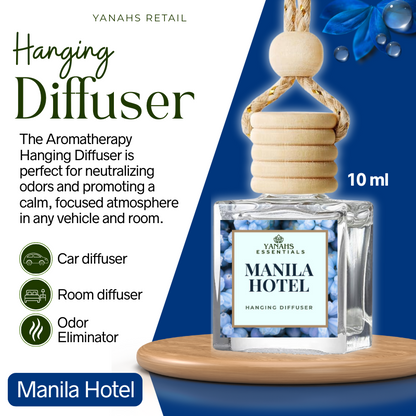 Aromatheraphy Hanging Diffuser – 10ml Scented Oil Bottle for Car, Wardrobe & Small Spaces