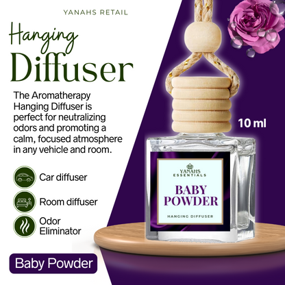 Aromatheraphy Hanging Diffuser – 10ml Scented Oil Bottle for Car, Wardrobe & Small Spaces