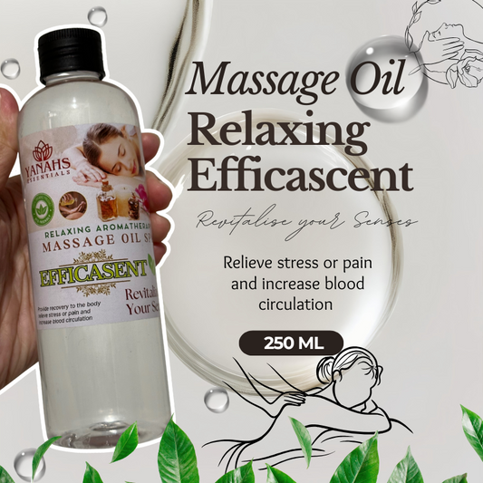 250ml Efficascent Massage Oil – Relaxing & Revitalizing Care