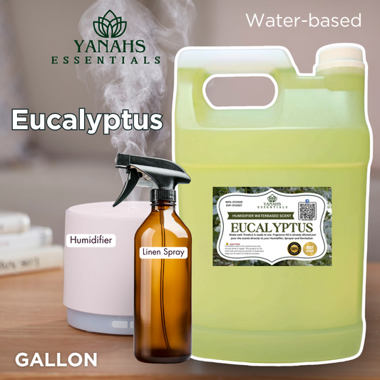 Eucalyptus Water-Based Aroma Scent – 1 Gallon | Perfect for Humidifiers, Air Revitalizers, Fresheners & Linen Sprays
