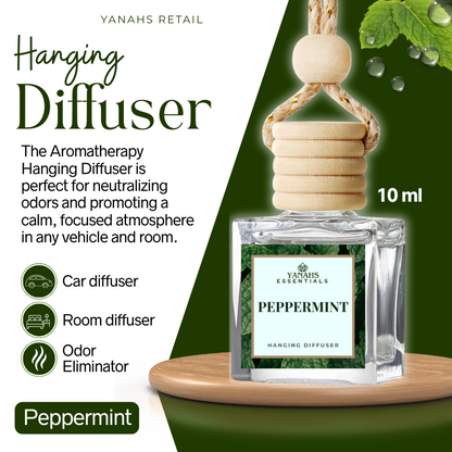 Aromatheraphy Hanging Diffuser – 10ml Scented Oil Bottle for Car, Wardrobe & Small Spaces