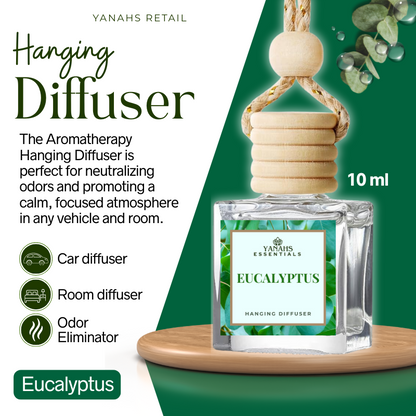 Aromatheraphy Hanging Diffuser – 10ml Scented Oil Bottle for Car, Wardrobe & Small Spaces