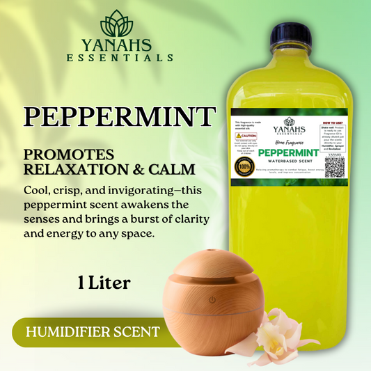 Peppermint Humidifier Scent Waterbased 1L - Relaxing Aromatherapy Scent
