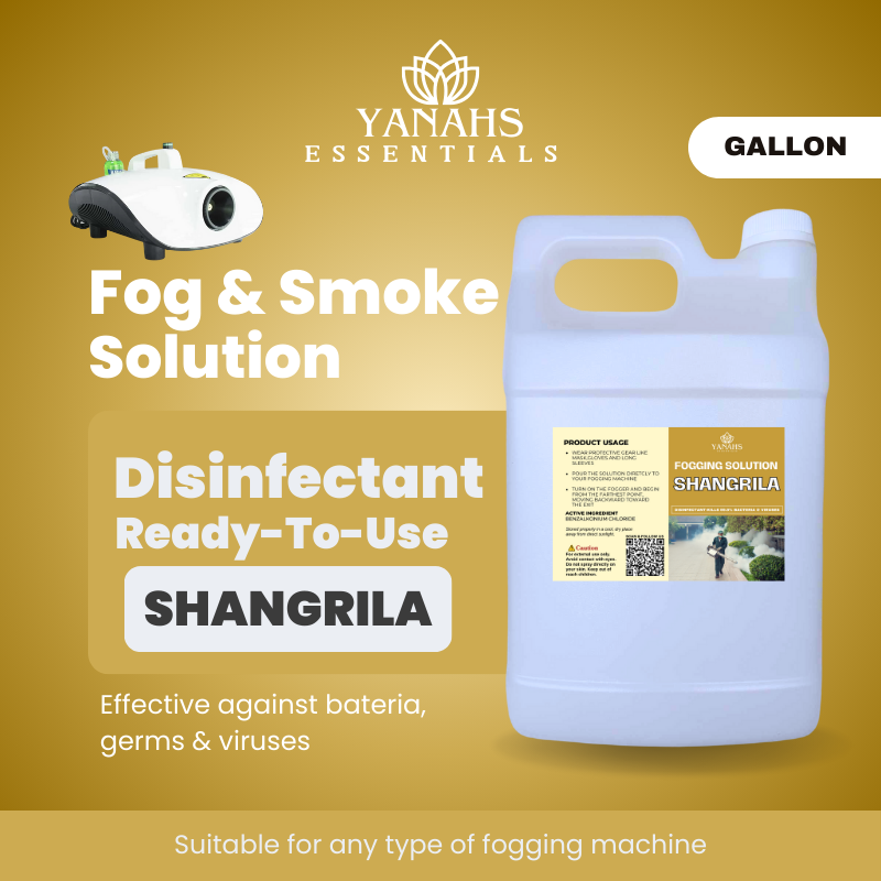 Shangrila Scent Fogging Disinfectant Solution | Gallon -Suitable for Fogging Machine & Ready to Use
