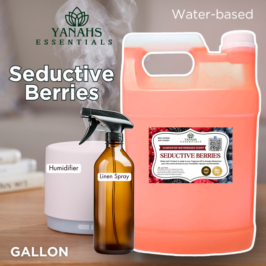 Seductive Berries Water-Based Aroma Scent – 1 Gallon | Perfect for Humidifiers, Air Revitalizers, Fresheners & Linen Sprays