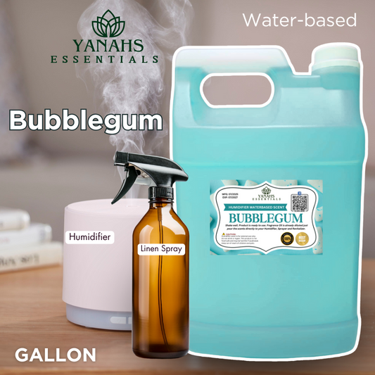 Bubblegum Water-Based Aroma Scent – 1 Gallon | Perfect for Humidifiers, Air Revitalizers, Fresheners & Linen Sprays