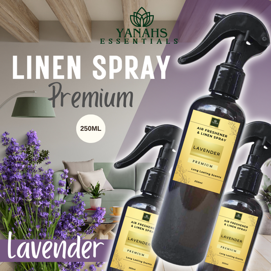 Lavender Premium Air Freshener 250ml – Long-Lasting Fragrance for Home, Car & Office