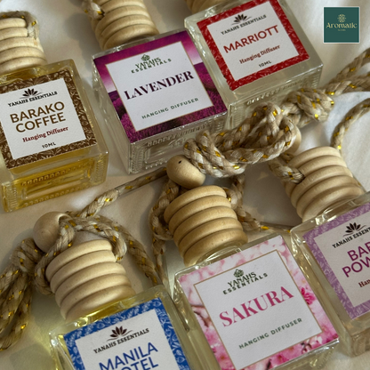 Aromatheraphy Hanging Diffuser – 10ml Scented Oil Bottle for Car, Wardrobe & Small Spaces