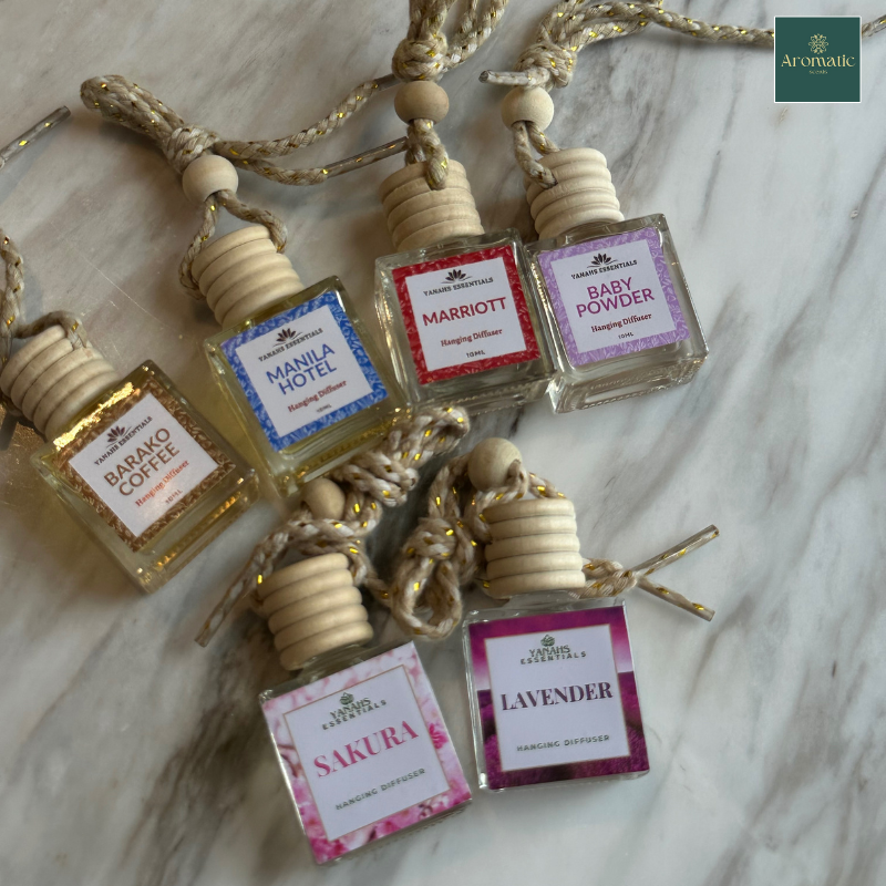 Aromatheraphy Hanging Diffuser – 10ml Scented Oil Bottle for Car, Wardrobe & Small Spaces