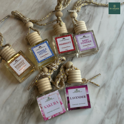 Aromatheraphy Hanging Diffuser – 10ml Scented Oil Bottle for Car, Wardrobe & Small Spaces