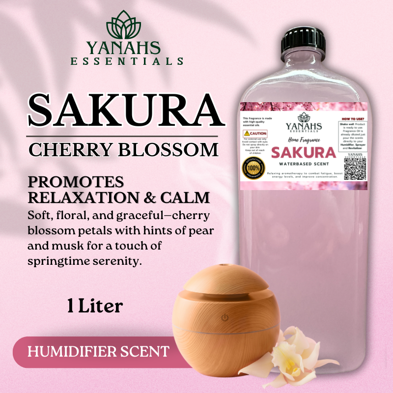 Sakura Cherry Blossom Humidifier Scent Waterbased 1L - Nature Scent