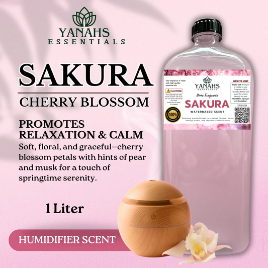 Sakura Cherry Blossom Humidifier Scent Waterbased 1L - Nature Scent