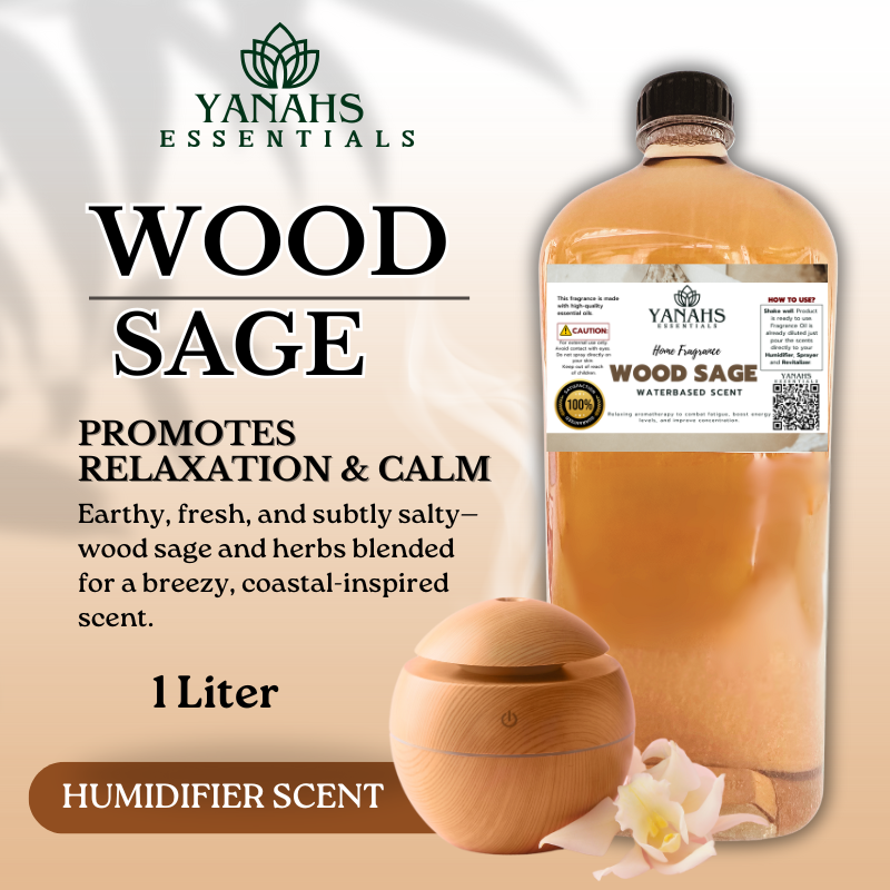 Wood Sage Humidifier Scent Waterbased 1L - Perfume Inspired Scent