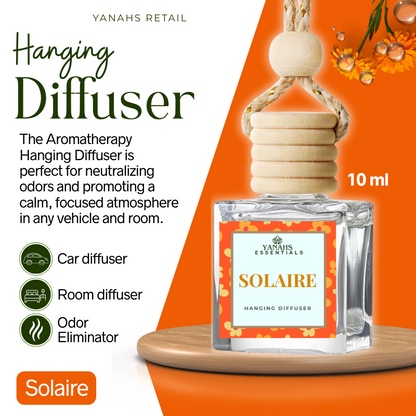 Aromatheraphy Hanging Diffuser – 10ml Scented Oil Bottle for Car, Wardrobe & Small Spaces