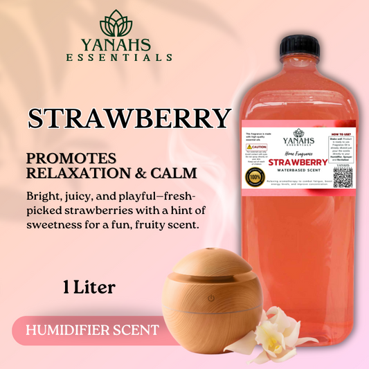 Strawberry Humidifier Scent Waterbased 1L - Fruit Scent