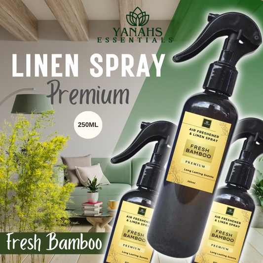 Fresh Bamboo Premium Air Freshener 250ml – Long-Lasting Fragrance for Home, Car & Office